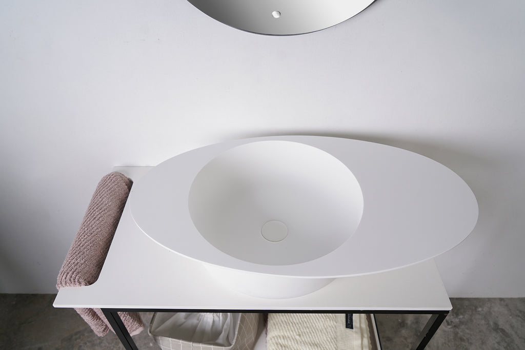 INFINITE | SOLIDCAP 8.0 | Overcounter Washbasin | INFINITE Solid Surfaces