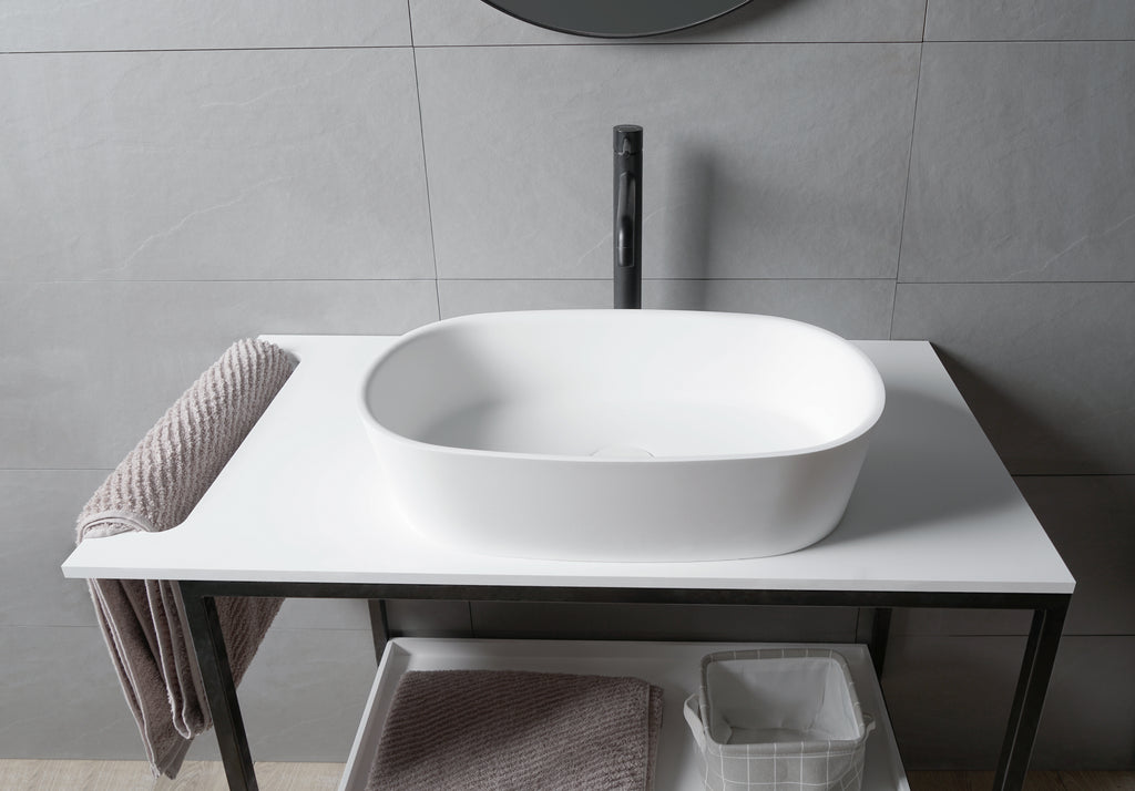 INFINITE | Niagara E 50L Overcounter Washbasin | INFINITE Solid Surfaces