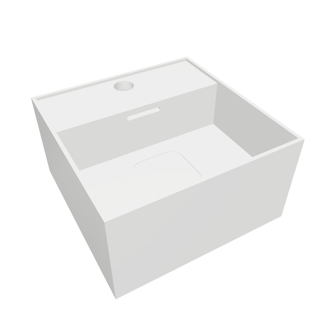 INFINITE | CUBE-X WM 30 | Wall Mount Washbasin | INFINITE Solid Surfaces