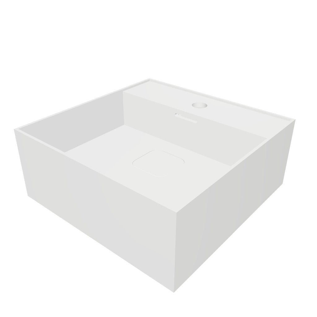 INFINITE | CUBE-X WM 40 | Wall Mount Washbasin | INFINITE Solid Surfaces