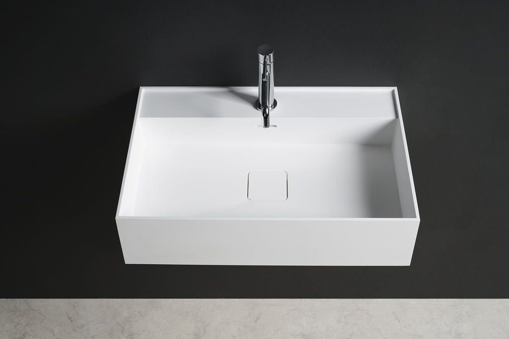 INFINITE | CUBE-X WM 60 | Wall Mount Washbasin | INFINITE Solid Surfaces