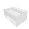 INFINITE | CUBE-X WM 60 with Shelf | Wall Mount Washbasin | INFINITE Solid Surfaces