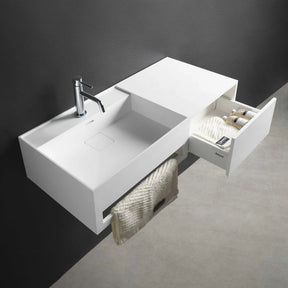bathroom vanity CUBE-X WM 90L w/Drawer-WALL MOUNT WASHBASINS-訂造一體無縫洗手盆,Tailor made Washbasins,waterbasin hk, 浴室物料,浴室裝修,訂造洗手盆,浴室翻新,Bathroomware ,Bespoke bathroom,浴室配件,訂造浴室潔具,訂造浴室傢俬,香港 浴室設計 公司,best custom bathroom furniture HK, Infinite Bath