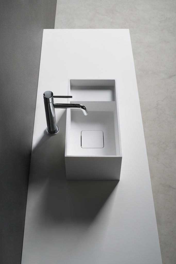 INFINITE | CUBE-X 50 Overcounter Washbasin | INFINITE Solid Surfaces