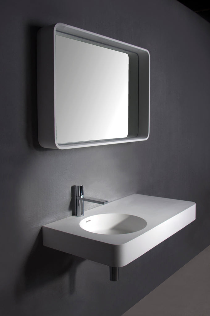 INFINITE | Cirque WM 55L | Wall Mount Washbasin | INFINITE Solid Surfaces