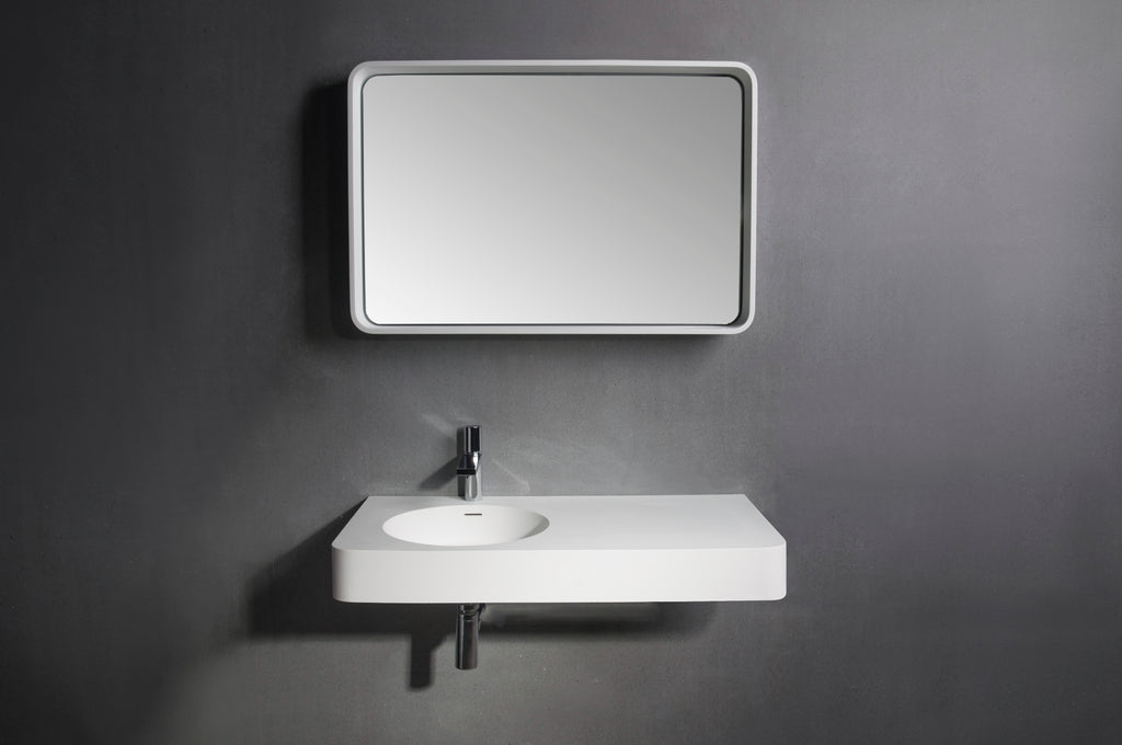 INFINITE | Cirque WM 55L | Wall Mount Washbasin | INFINITE Solid Surfaces