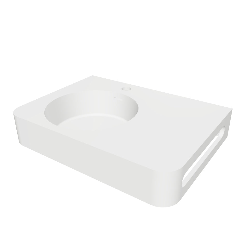 INFINITE | Cirque WM 55L | Wall Mount Washbasin | INFINITE Solid Surfaces