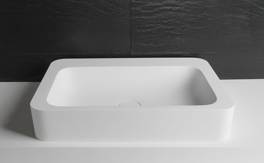 INFINITE | Bari Deck 60 Overcounter Washbasin | INFINITE Solid Surfaces