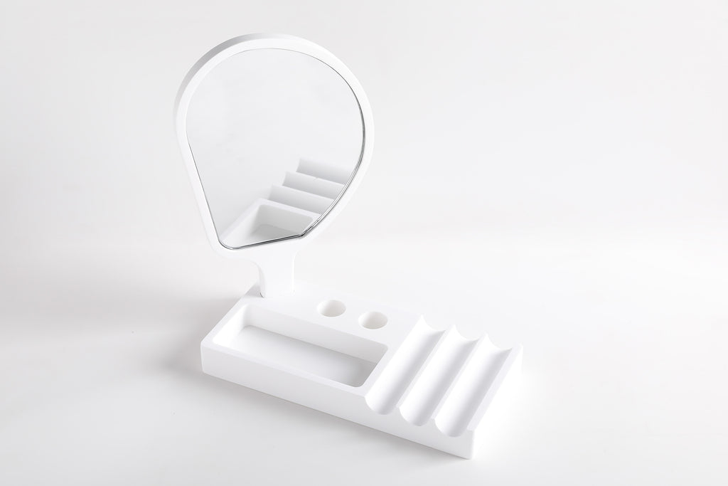 INFINITE | 192 Cosmetics Tray with Mirror | INFINITE Solid Surface
