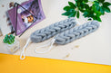 INFINITE | 586 Loofah-Charcoal Twisted Back Scrubber | Loofah-Charcoal