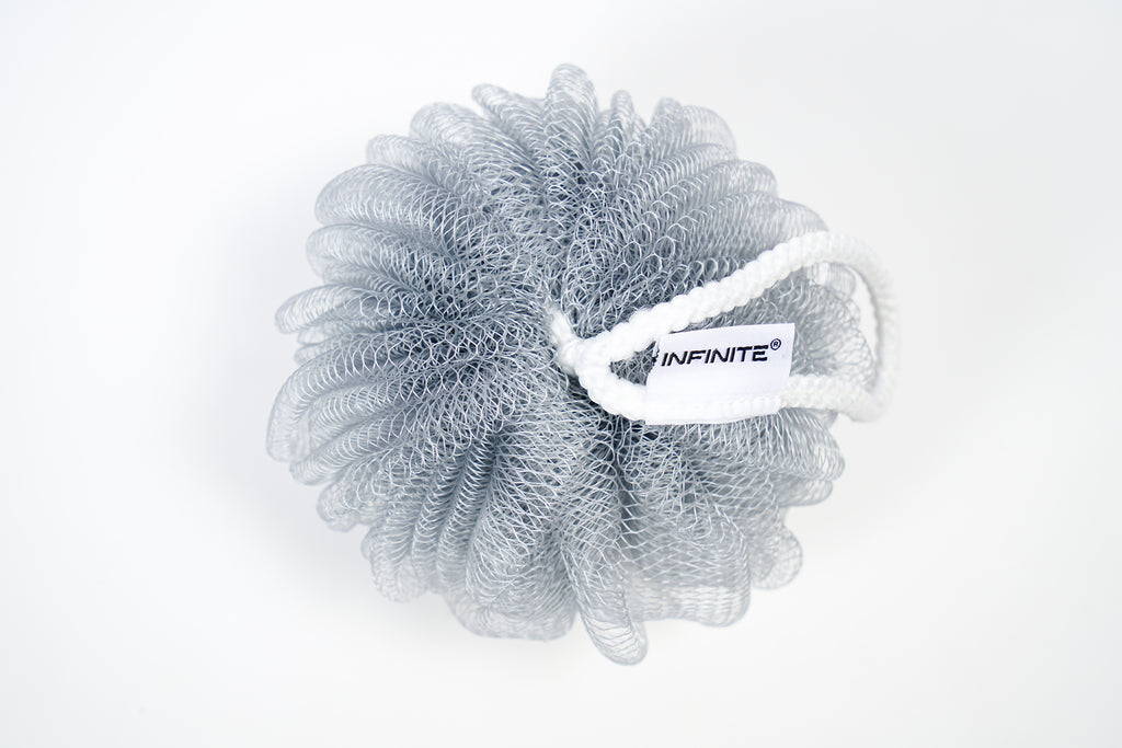 INFINITE | 588 Loofah-Charcoal Bath Sponge | Loofah-Charcoal