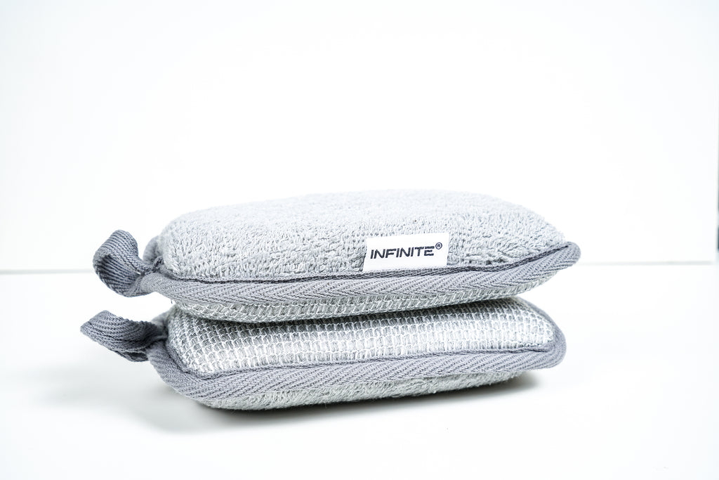 INFINITE | 597 Charcoal Bath Sponge | Charcoal