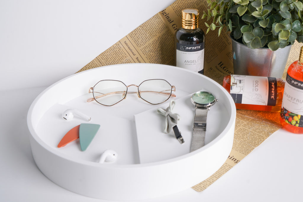 INFINITE | GEO 566 Cosmetics Tray | INFINITE Solid Surfaces