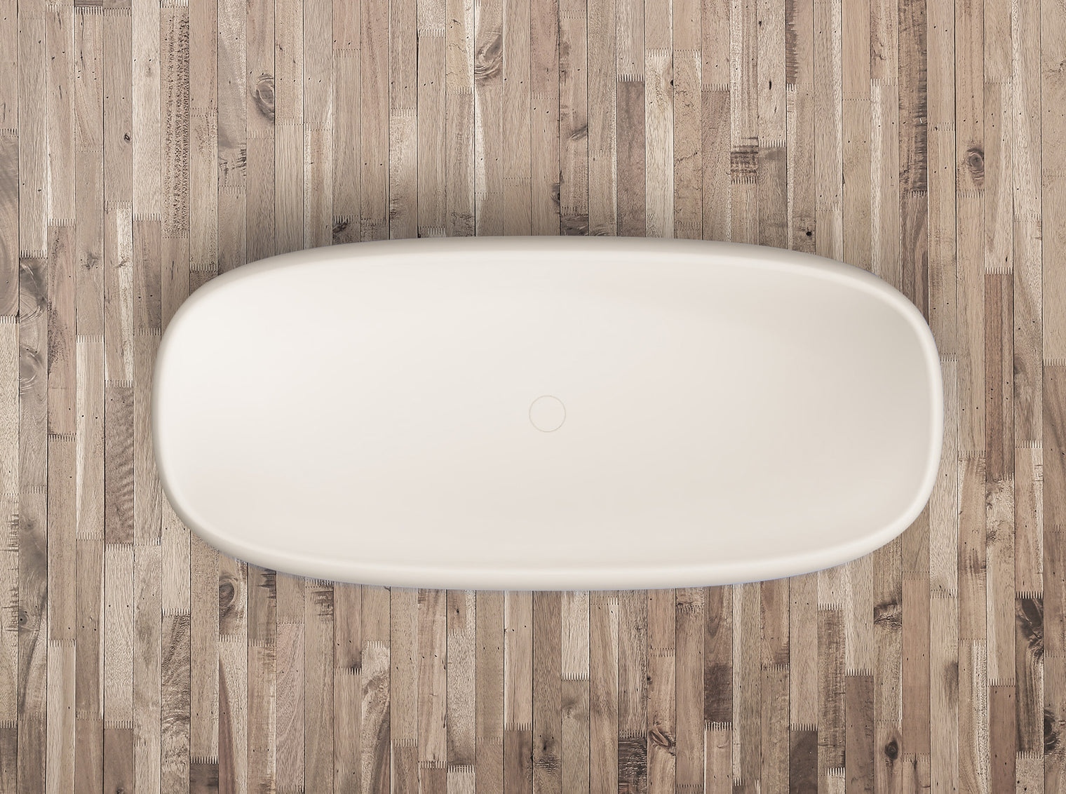 Fujisan Lite 158 Freestanding Designer Solid Surfaces Bathtub Fujisan Lite系列1米5獨特且具時尚色彩設計師獨立式浴缸採用特別溢水設計