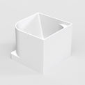 Rovigo 95 Freestanding Designer Quarter Solid Surfaces Corner Bathtub Rovigo系列95cm矩型人造石設計師獨立角落式蝸居浴缸採用特別溢水設計