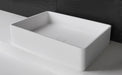 Super Thin Edge RR 70 Rectangle Solid Surfaces Overcounter Washbasin Super Thin Edge系列超薄邊70厘米長方型膚感人造石台上洗手盆