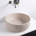 TRENTO D42 Designer Round Concrete Overcounter Washbasin TRENTO系列42CM圓型水泥設計師檯上式臉盆採用特別溢水設計