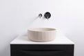 TRENTO D42 Designer Round Concrete Overcounter Washbasin TRENTO系列42CM圓型水泥設計師檯上式臉盆採用特別溢水設計