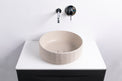TRENTO D42 Designer Round Concrete Overcounter Washbasin TRENTO系列42CM圓型水泥設計師檯上式臉盆採用特別溢水設計