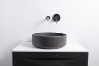 TRENTO D42 Designer Round Concrete Overcounter Washbasin TRENTO系列42CM圓型水泥設計師檯上式臉盆採用特別溢水設計