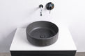 TRENTO D42 Designer Round Concrete Overcounter Washbasin TRENTO系列42CM圓型水泥設計師檯上式臉盆採用特別溢水設計