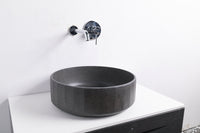 TRENTO D42 Designer Round Concrete Overcounter Washbasin TRENTO系列42CM圓型水泥設計師檯上式臉盆採用特別溢水設計